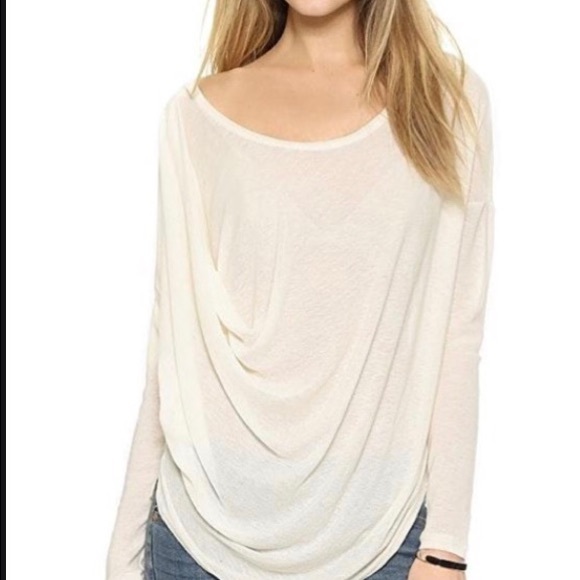 Free People Tops - Ivory free people Buckley Drape shirt